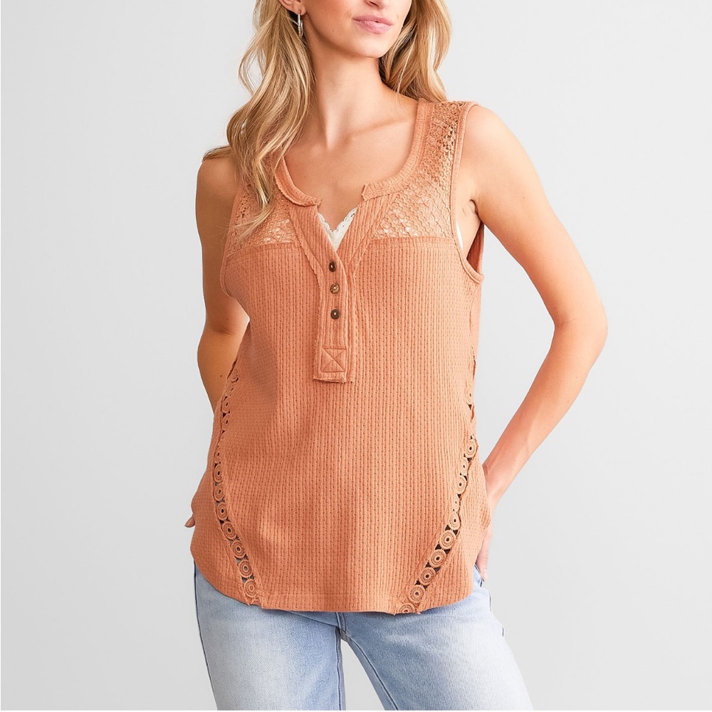 Miss Me Henley Tank Top
